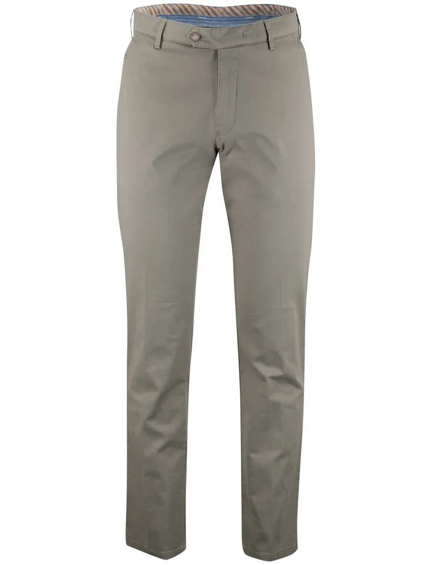 Groene pantalon flatfront Meyer Bonn normale fit