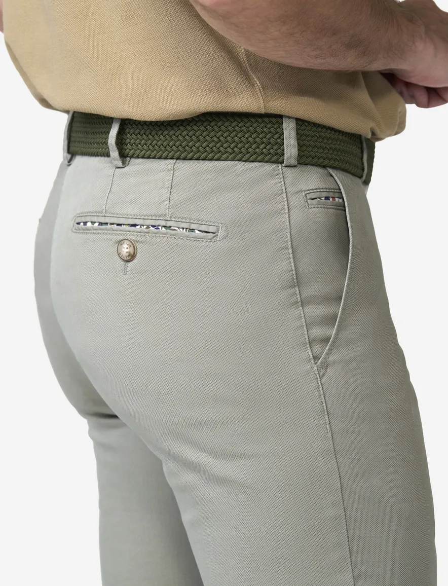 Groene pantalon flatfront Meyer Bonn normale fit