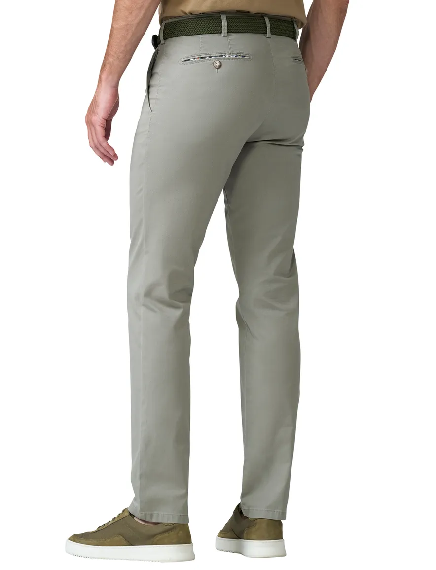 Groene pantalon flatfront Meyer Bonn normale fit