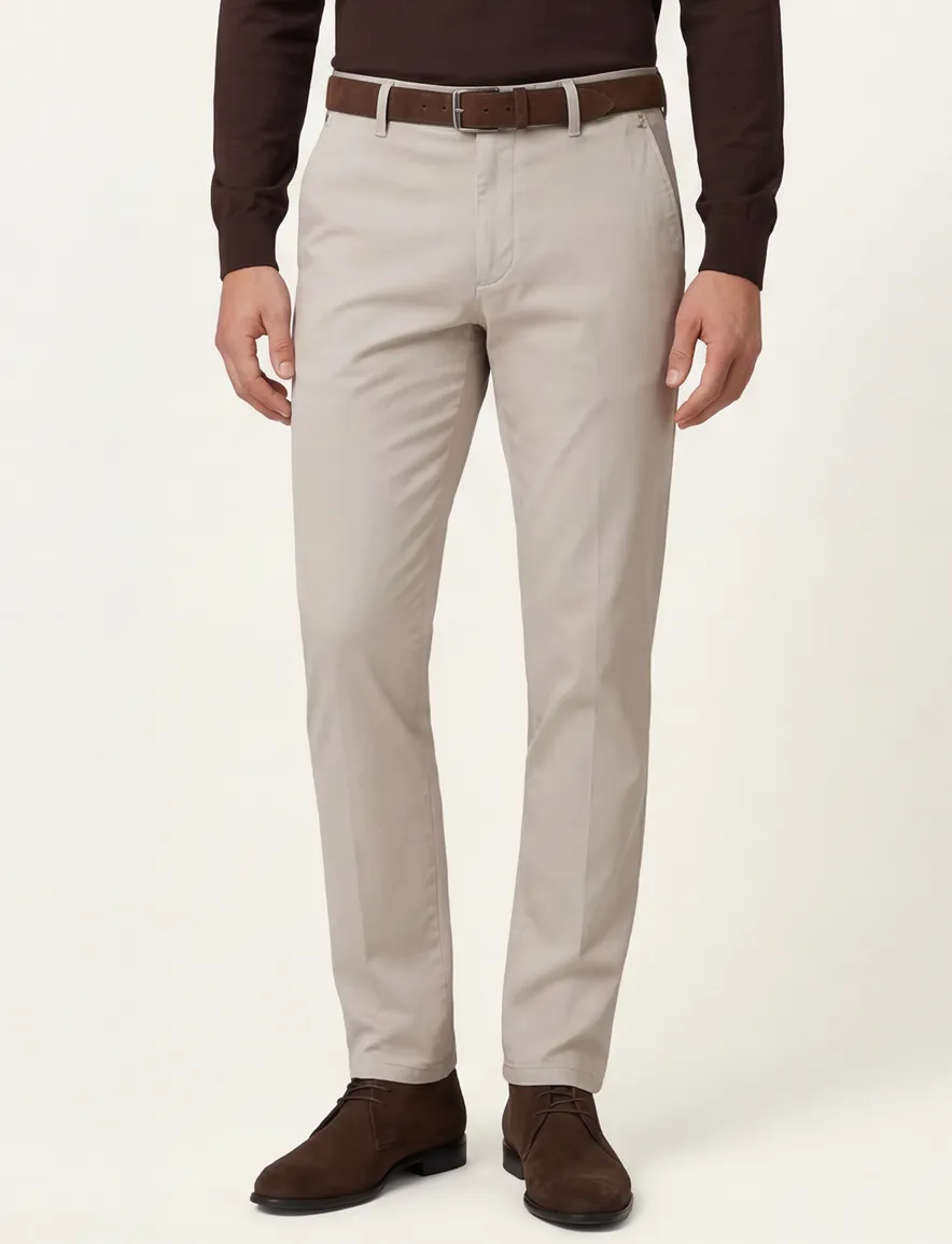 Meyer pantalon chino beige Bonn