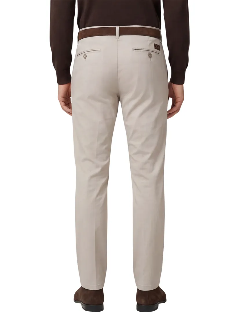 Pantalon flatfront Meyer Bonn normale fit beige