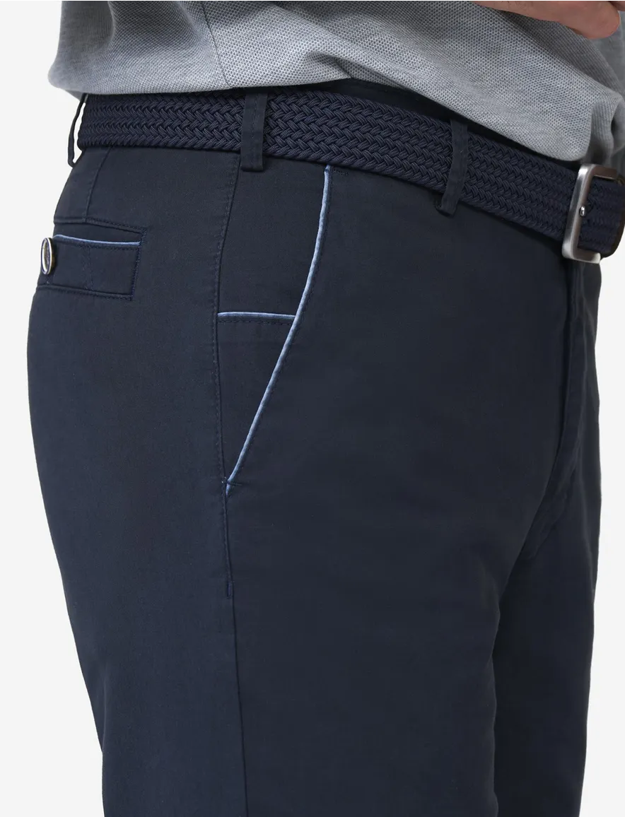 Meyer Pantalon chino donkerblauw