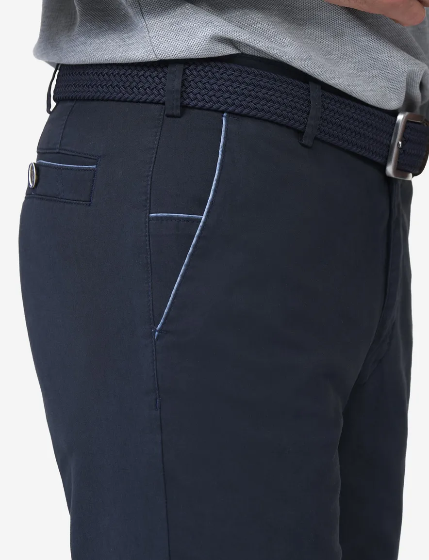 Meyer Pantalon New York chino donkerblauw