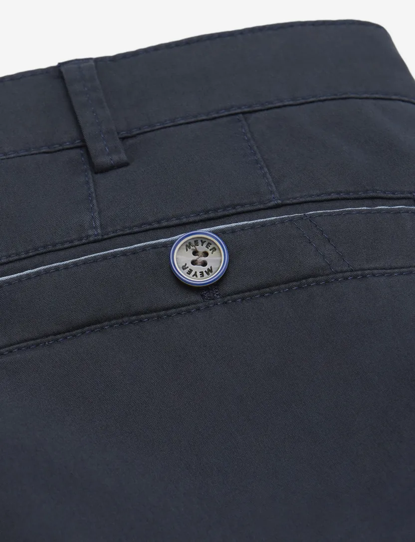 Pantalon flatfront Meyer navy normale fit