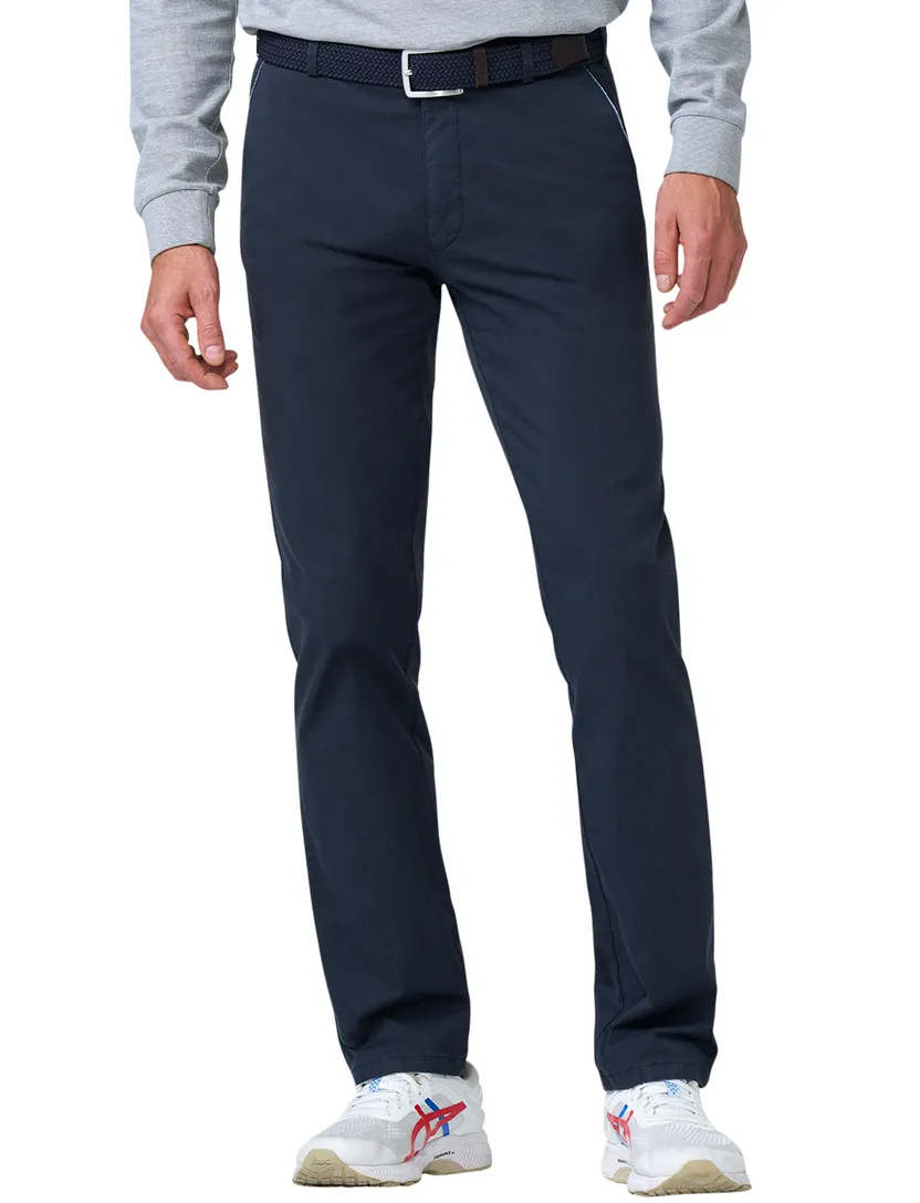 Pantalon flatfront Meyer navy normale fit