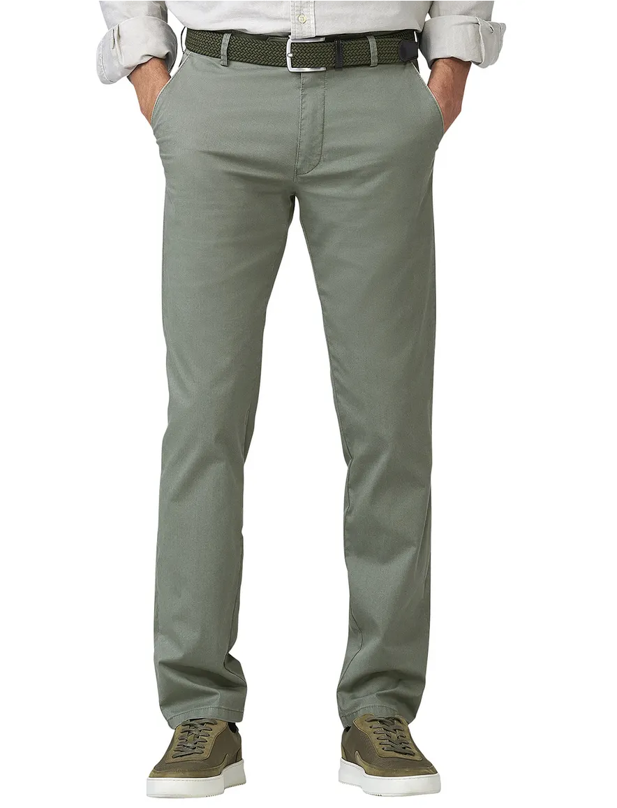 Meyer Pantalon chino groen