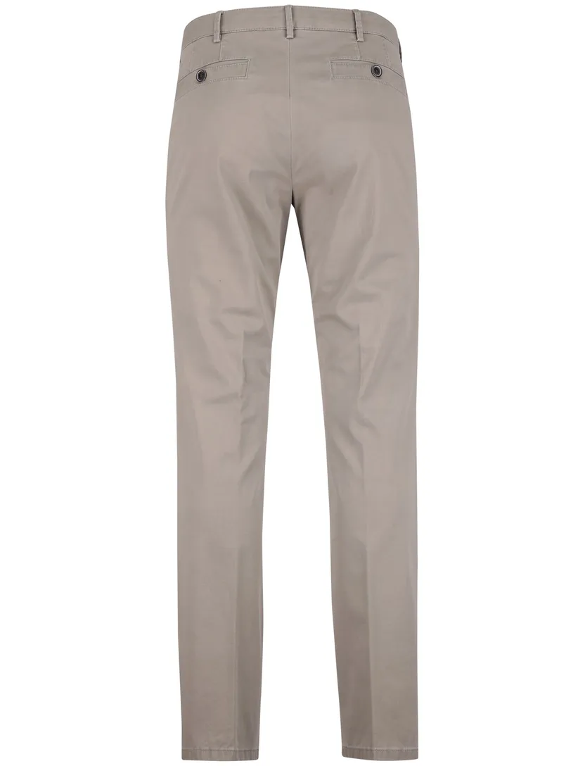 Pantalon beige Meyer flatfront model normale fit