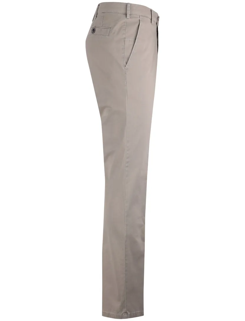 Pantalon beige Meyer flatfront model normale fit