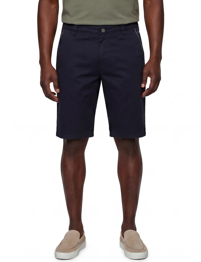 Bermuda donkerblauw Meyer B-Palma katoen