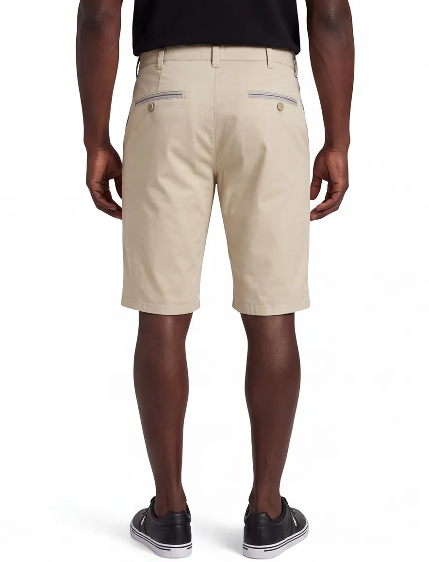 Beige korte broek Meyer B-Palma katoen