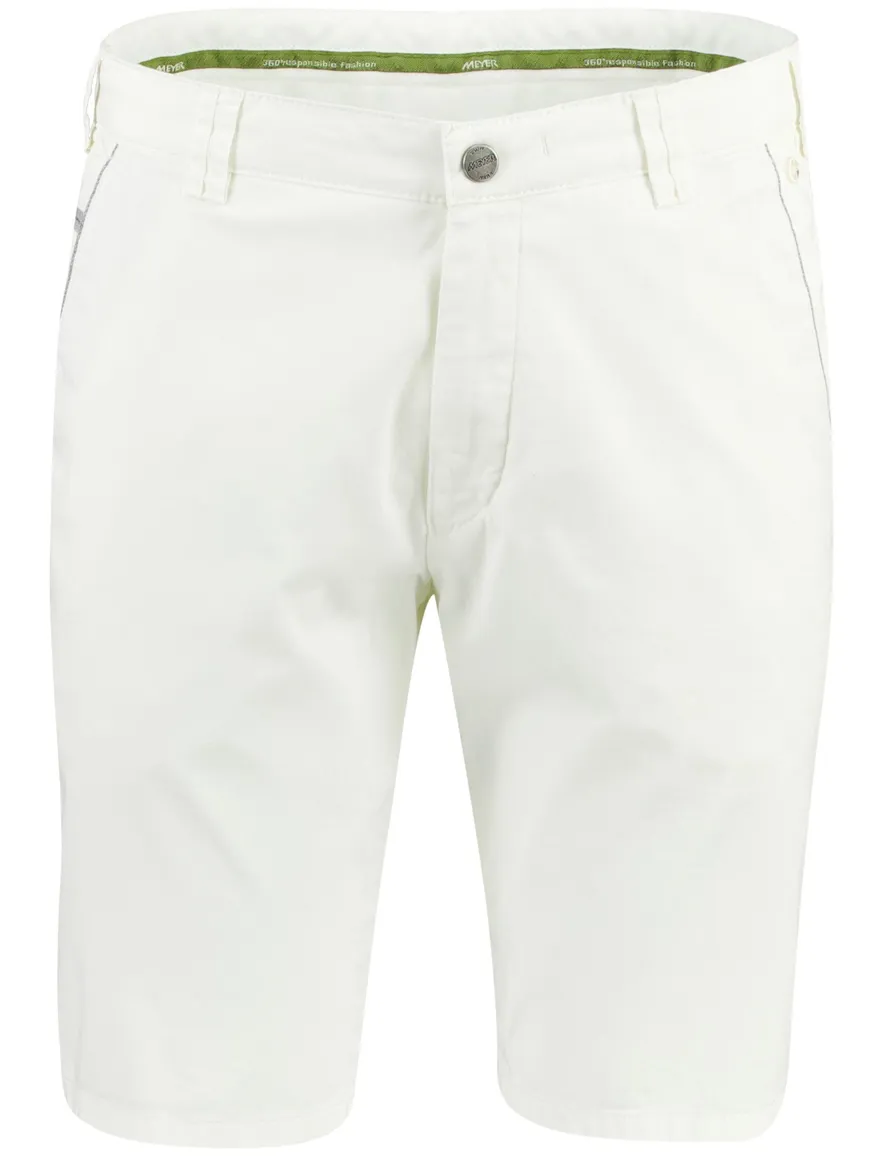 Wit korte broek Meyer B-Palma katoen