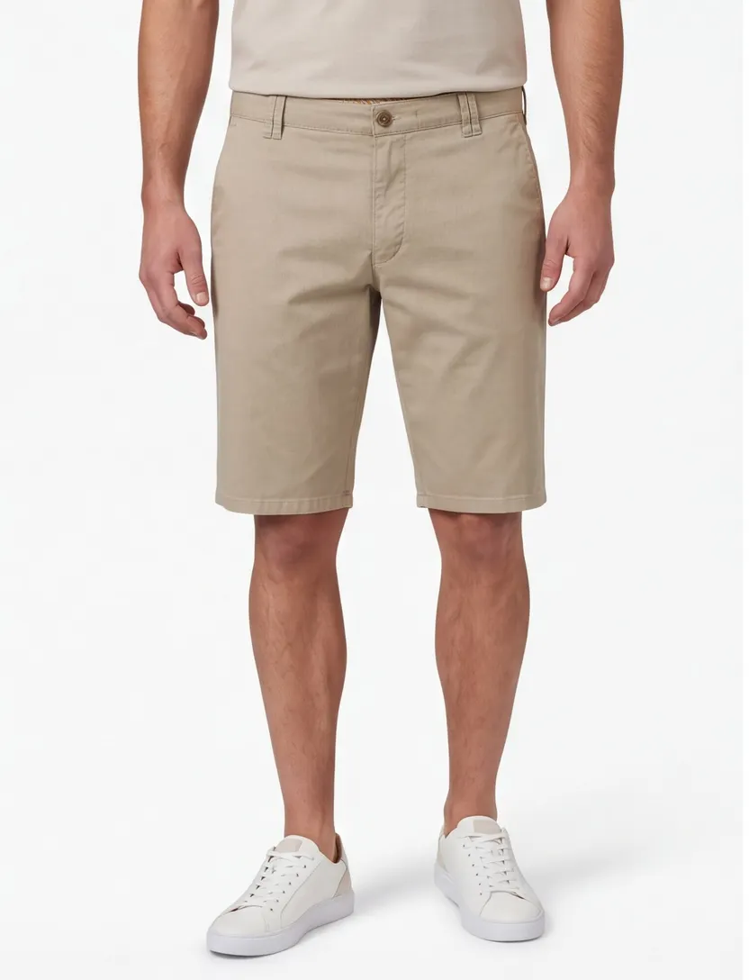 Shorts Meyer khaki katoen 5-pocket