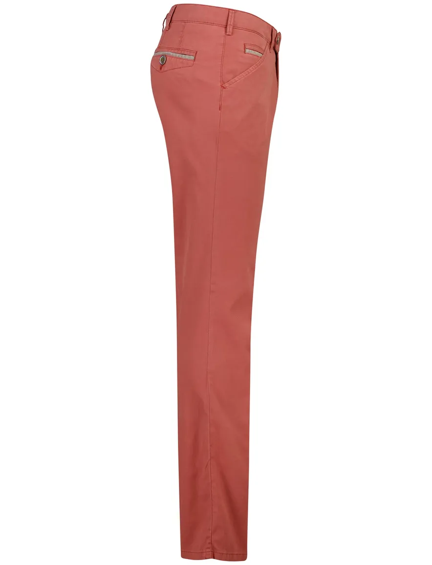 rode pantalon Meyer normale fit katoen