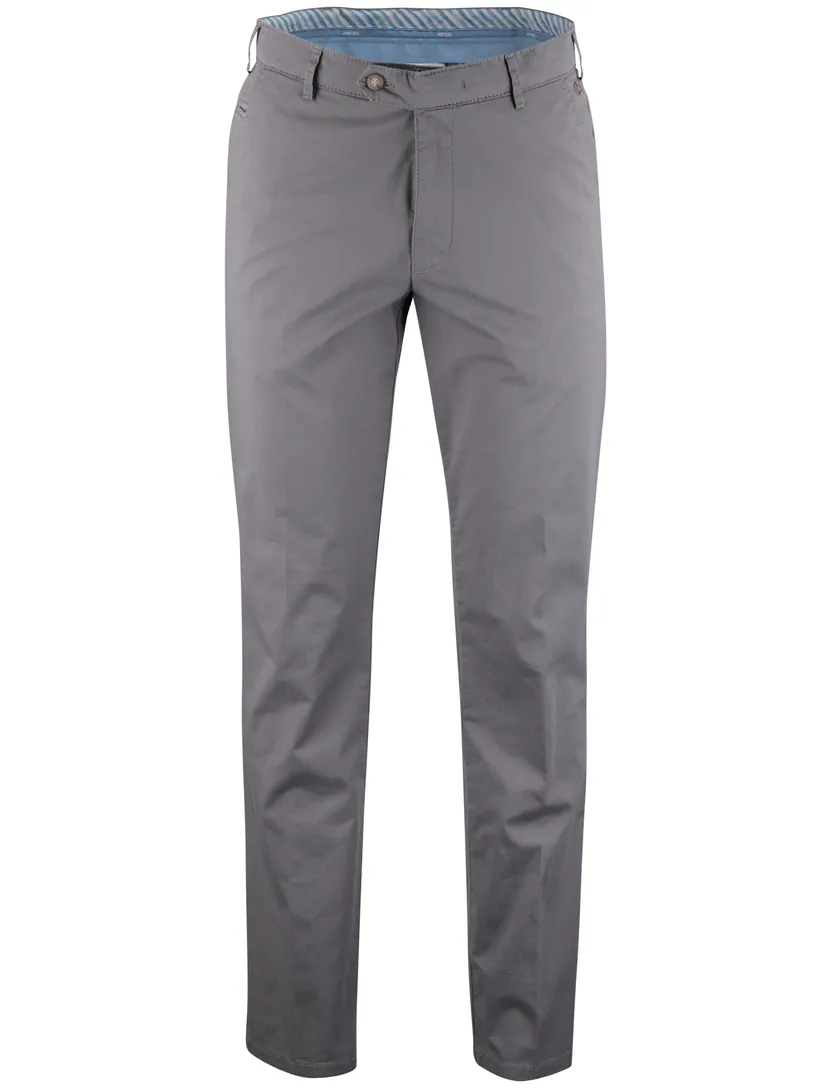 Pantalon flatfront Meyer grijs normale fit