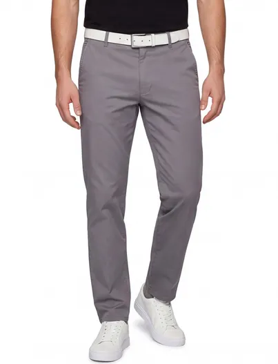 Meyer Grijze pantalon Meyer normale fit Bonn
