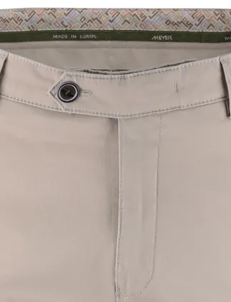 Pantalon flatfront model Meyer normale fit beige