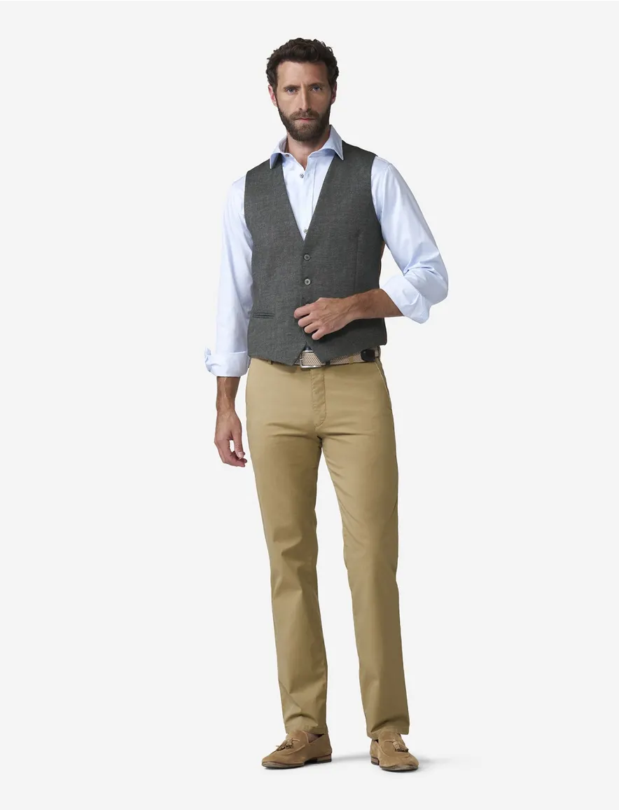 Meyer chino camel flat front New York effen