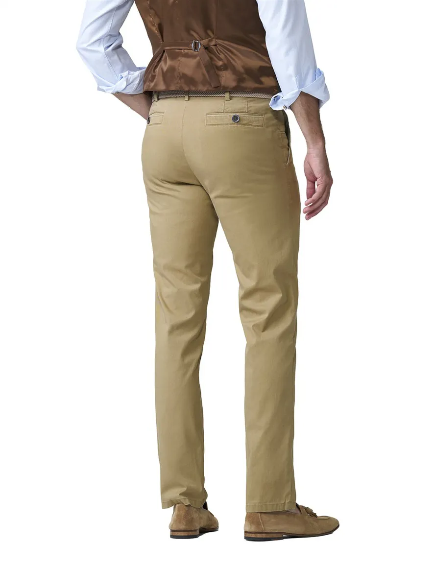 Meyer chino camel flat front New York effen