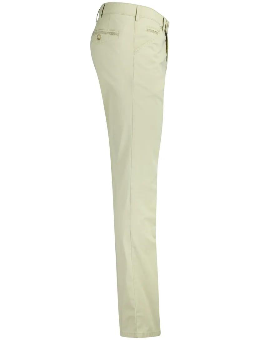Pantalon Meyer Chicago groen flatfront model normale fit