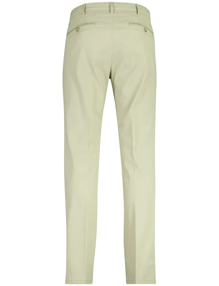 Pantalon Meyer Chicago groen flatfront model normale fit