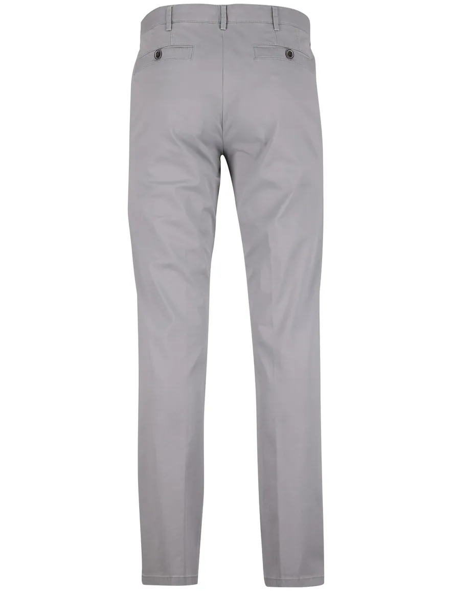 Grijze pantalon Meyer New York flatfront normale fit
