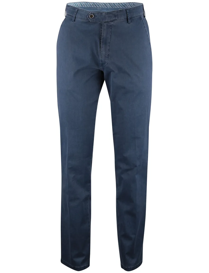 Blauwe pantalon Meyer New York normale fit