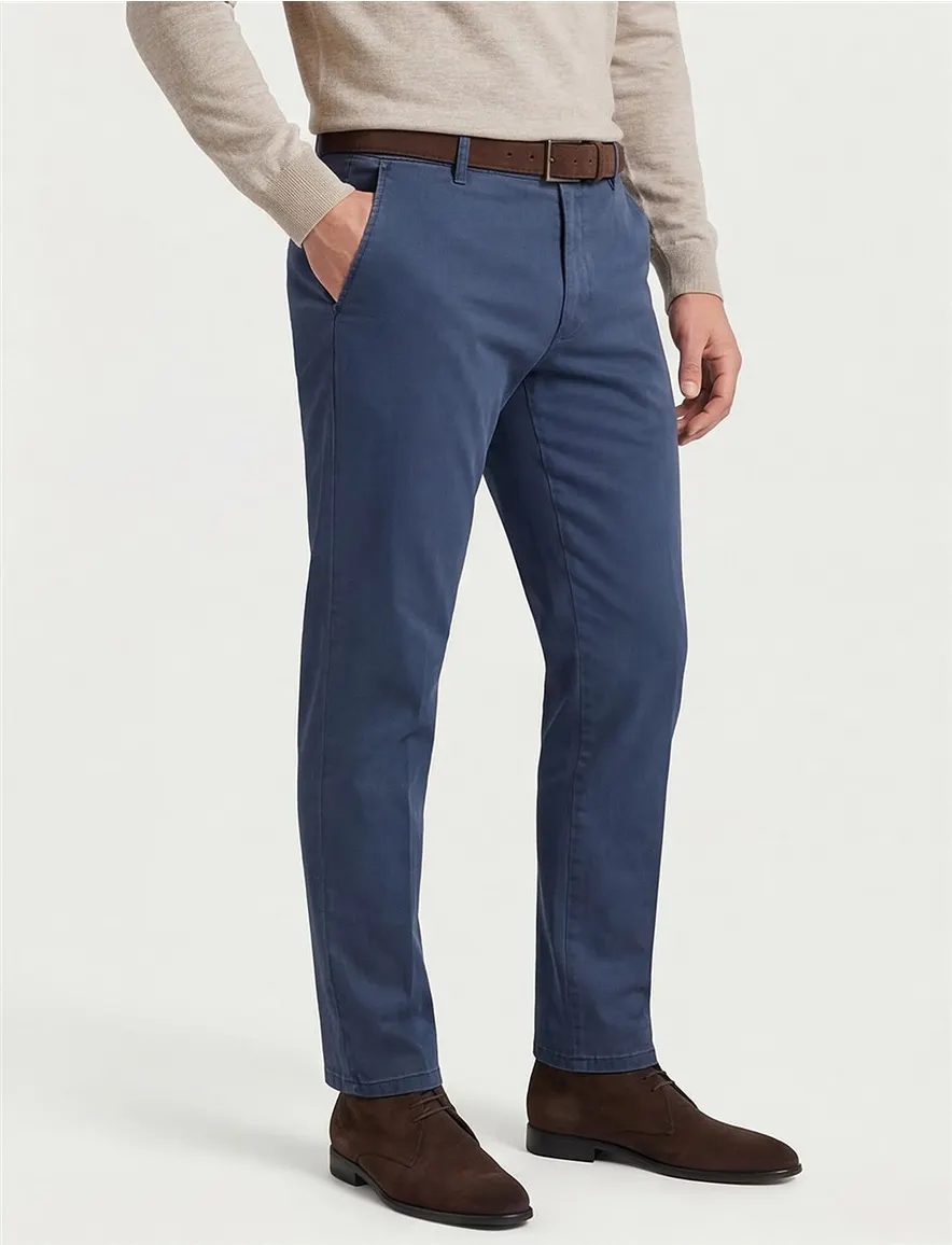 Meyer pantalon chino blauw New-York