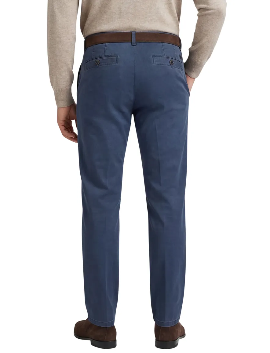 Blauwe pantalon Meyer New York normale fit