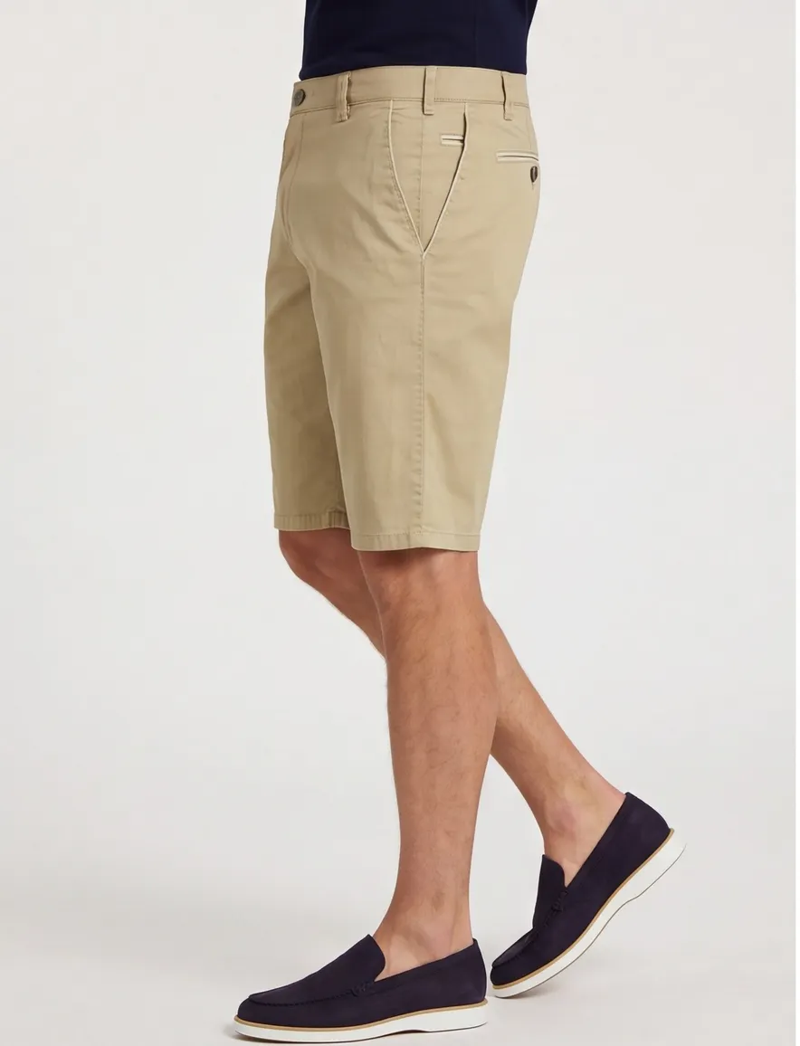 Meyer B-Palma khaki bermuda