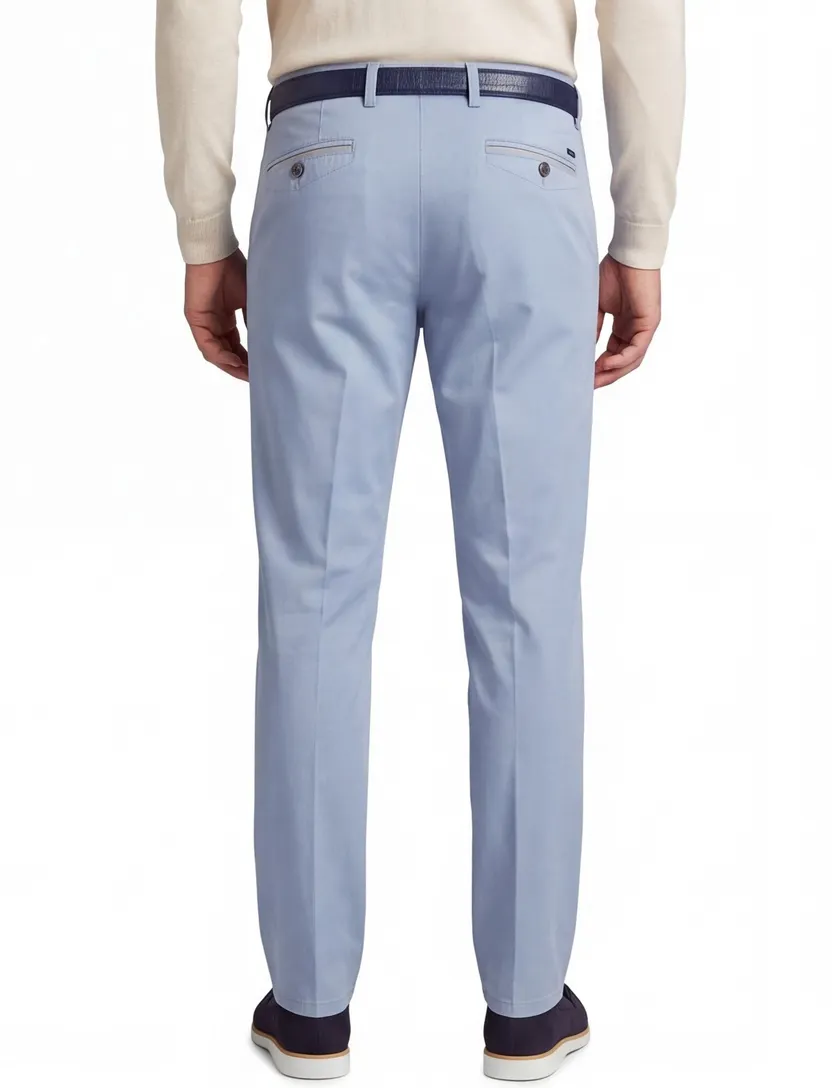 Pantalon Meyer Chicago lichtblauw normale fit