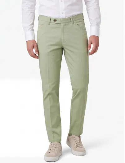 Meyer Groene pantalon Meyer Chicago flatfront model