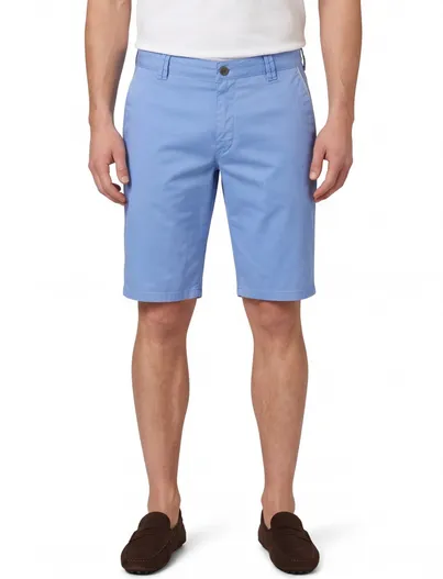 Meyer Shorts Meyer blauw katoen normale fit