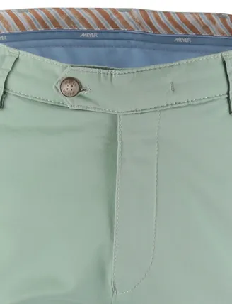 Groene pantalon flatfront normale fit Meyer