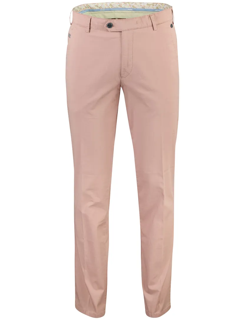 Meyer Bonn broek roze katoen normale fit