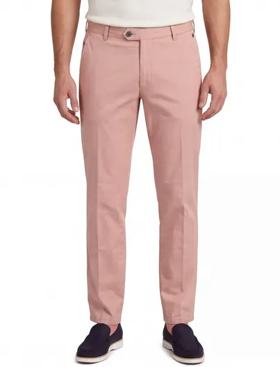 Meyer Meyer Bonn broek roze katoen normale fit