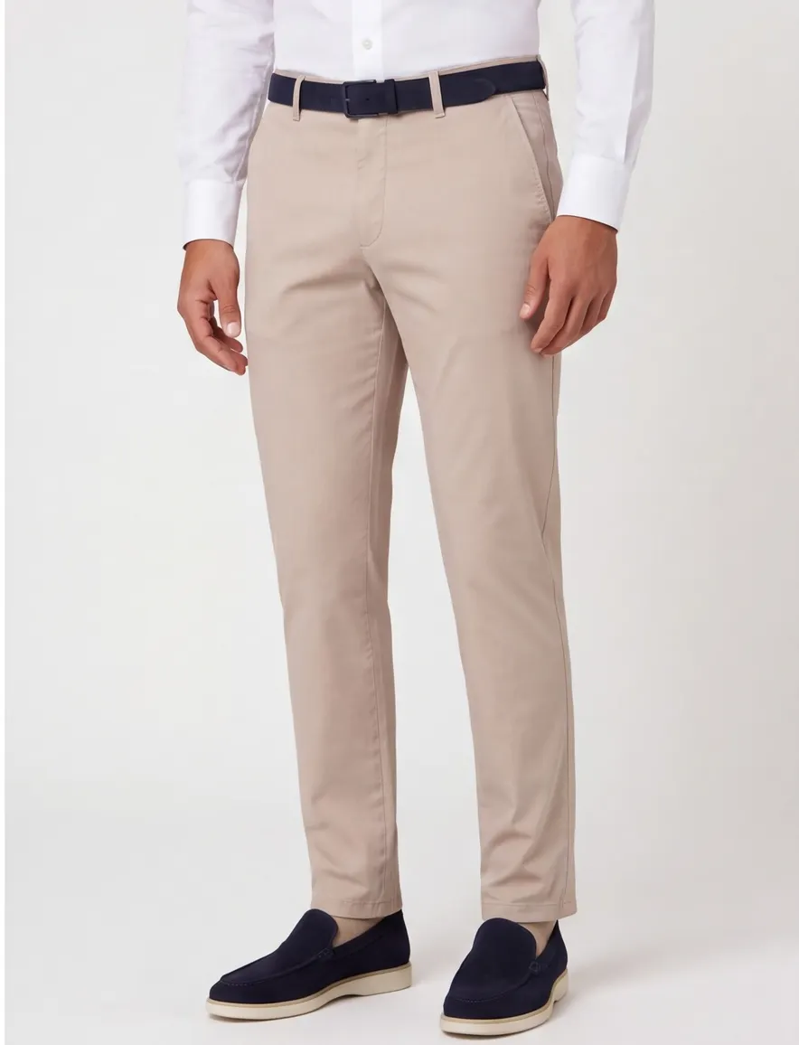 Beige pantalon Meyer normale fit