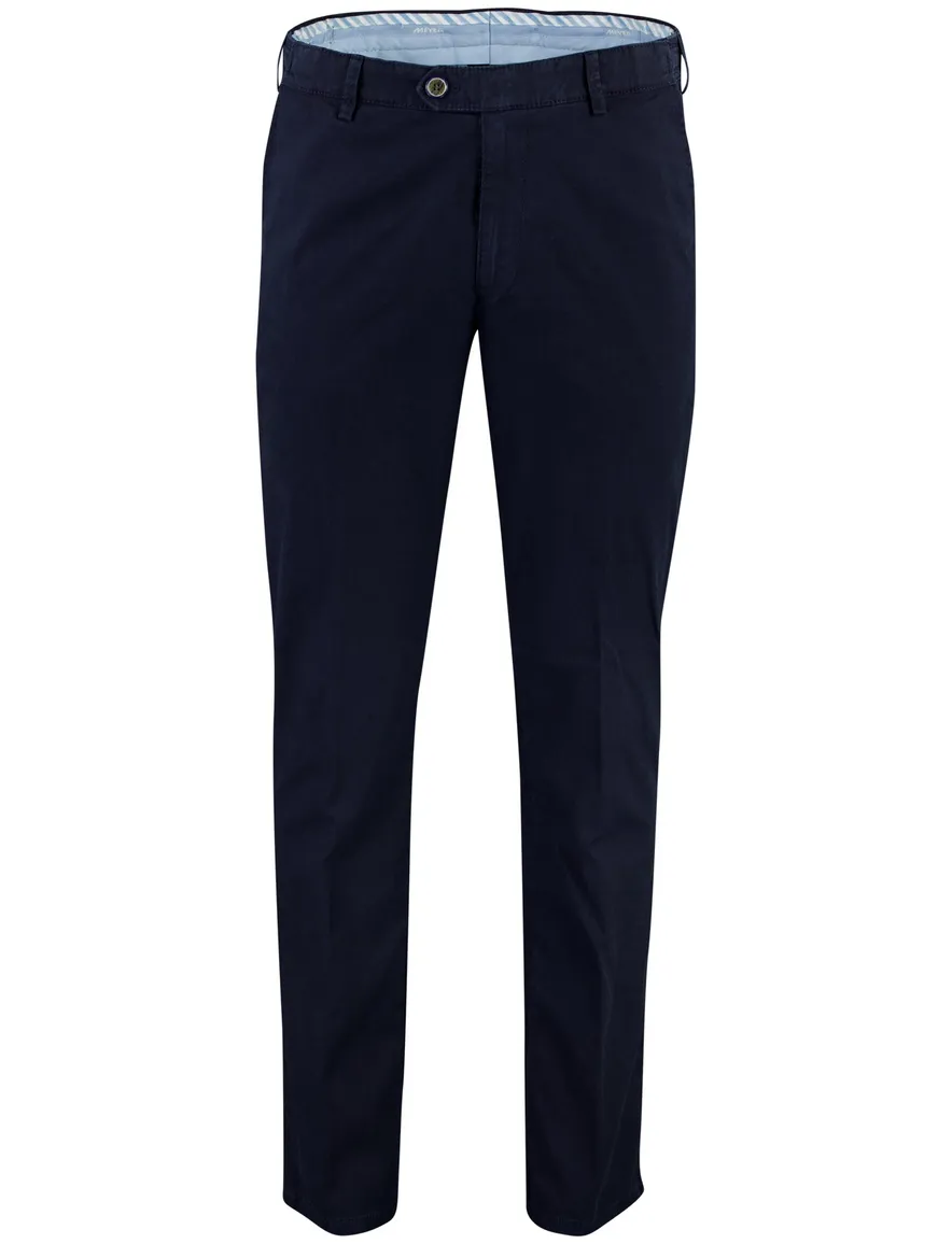 Broeken Meyer Oslo donkerblauw normale fit