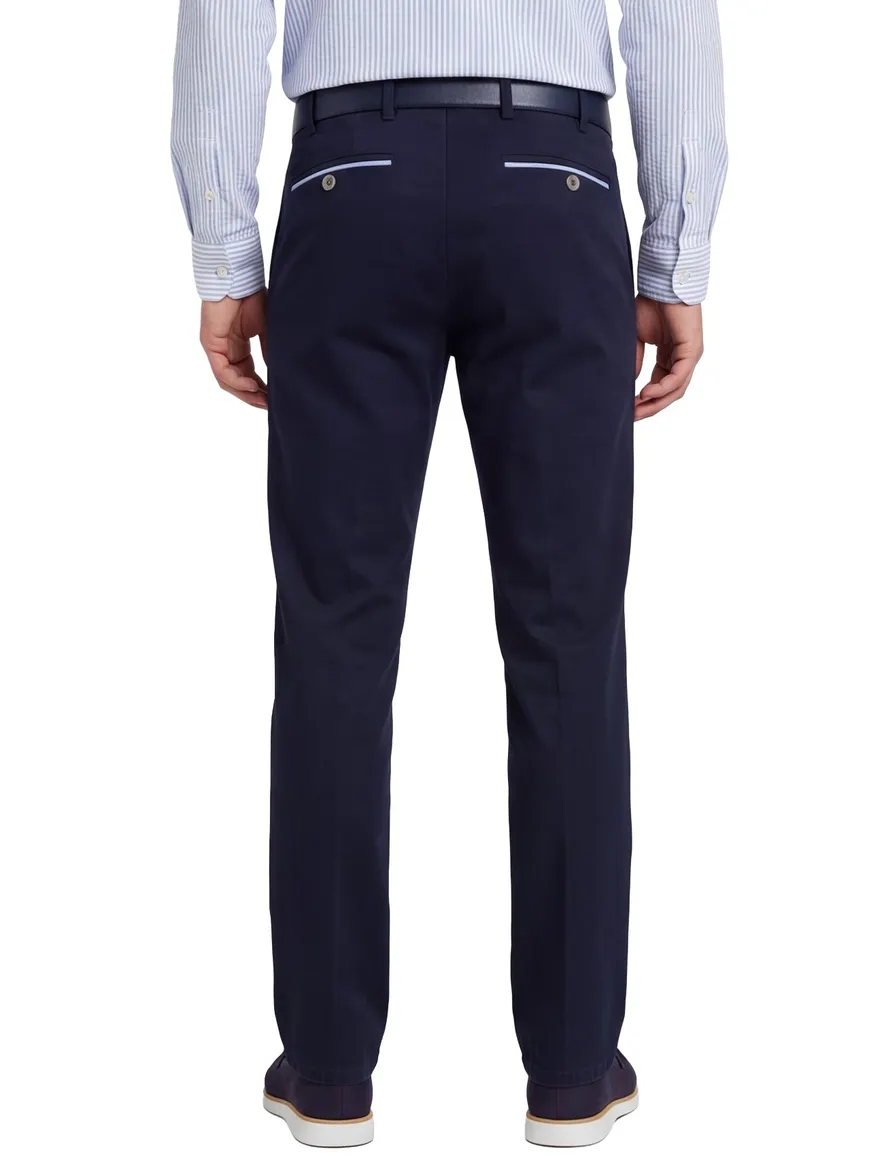 Broeken Meyer Oslo donkerblauw normale fit
