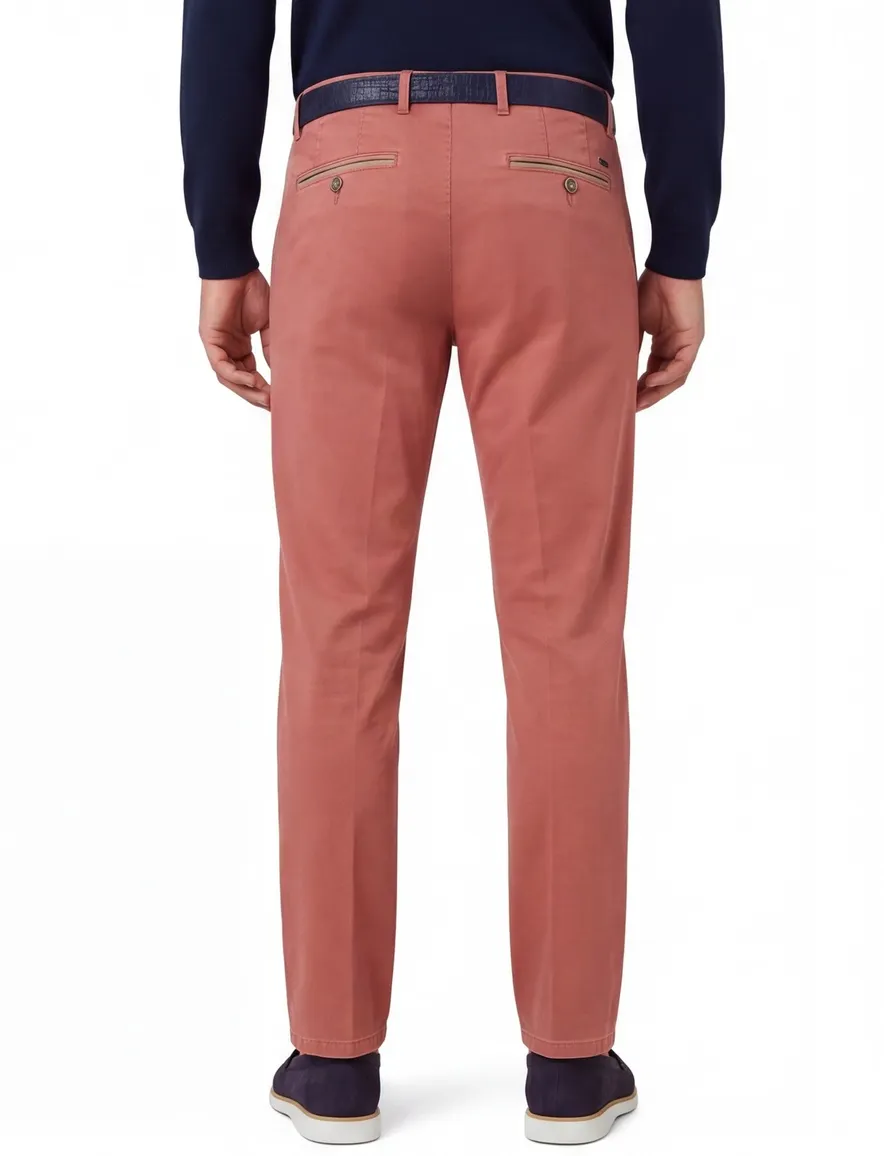 Meyer Oslo roze chino normale fit