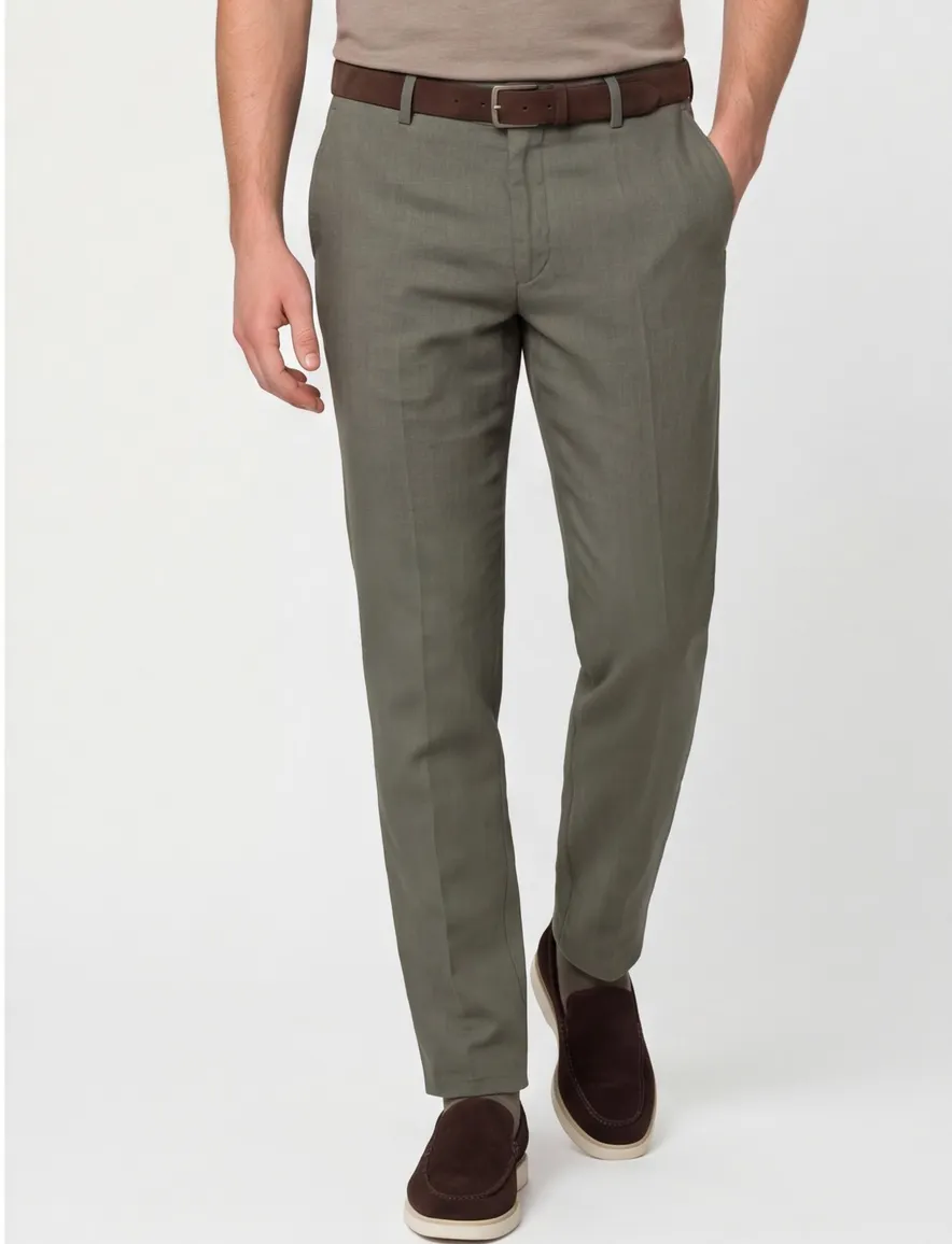 Groene pantalon Meyer Bonn normale fit