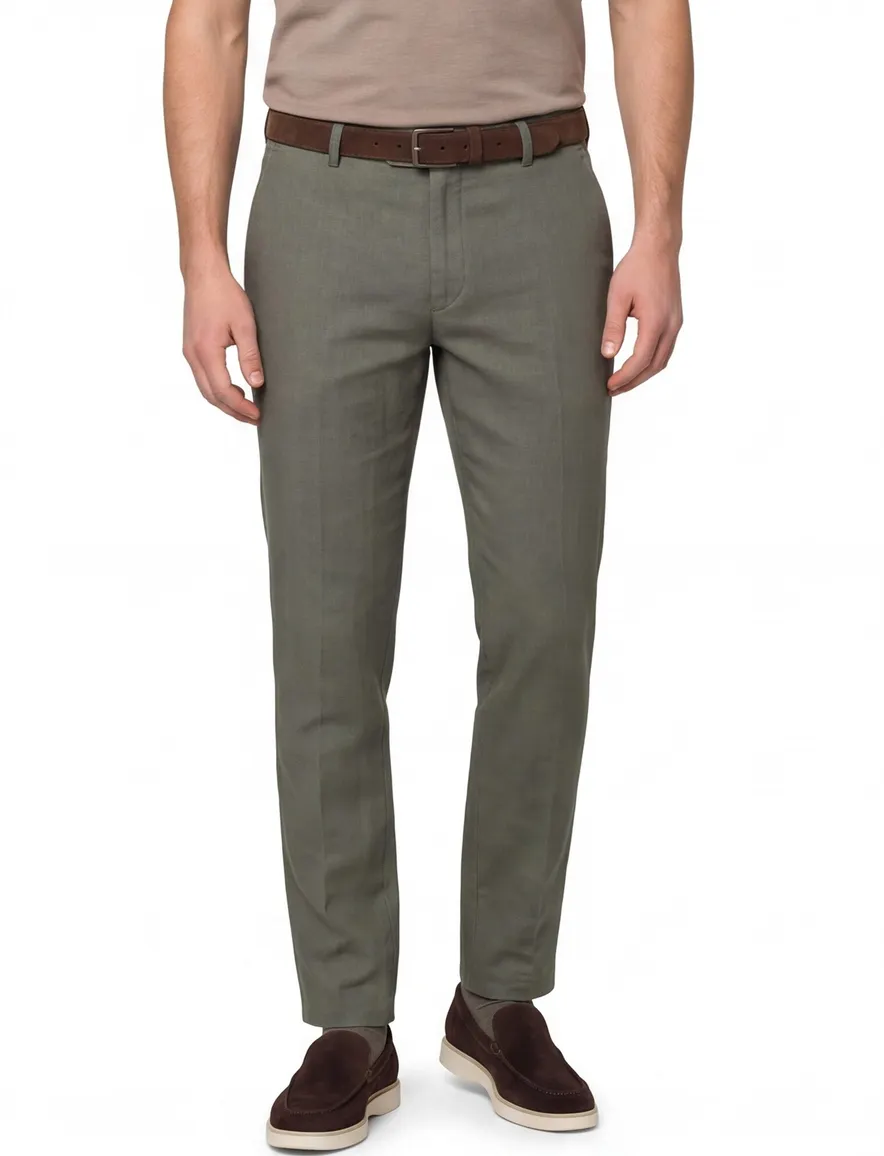 Groene pantalon Meyer Bonn normale fit