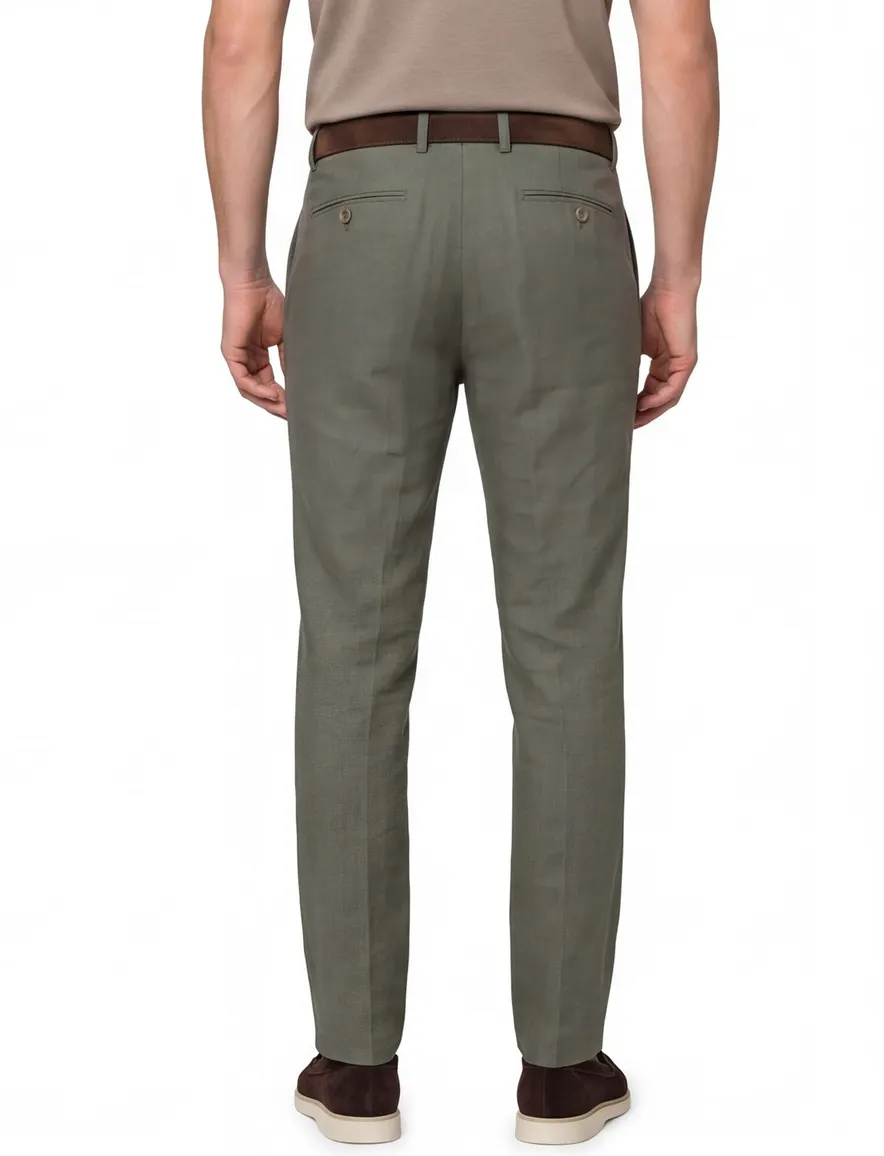Groene pantalon Meyer Bonn normale fit