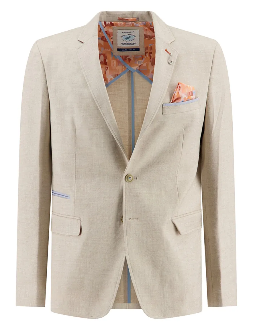A Fish Named Fred colbert beige slim fit