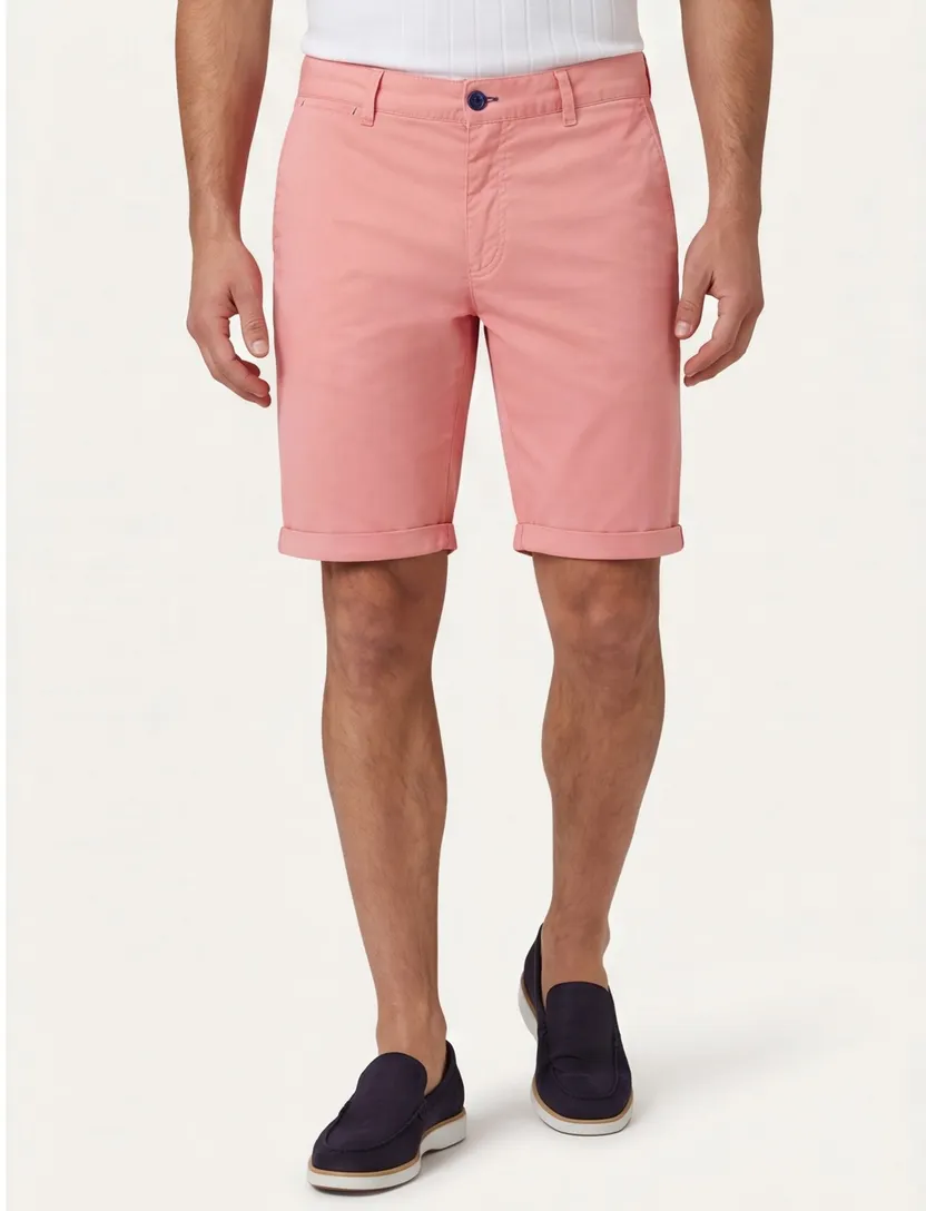 korte broek A Fish Named Fred roze slim fit omslag