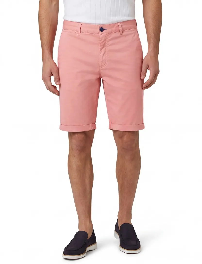 korte broek A Fish Named Fred roze slim fit omslag