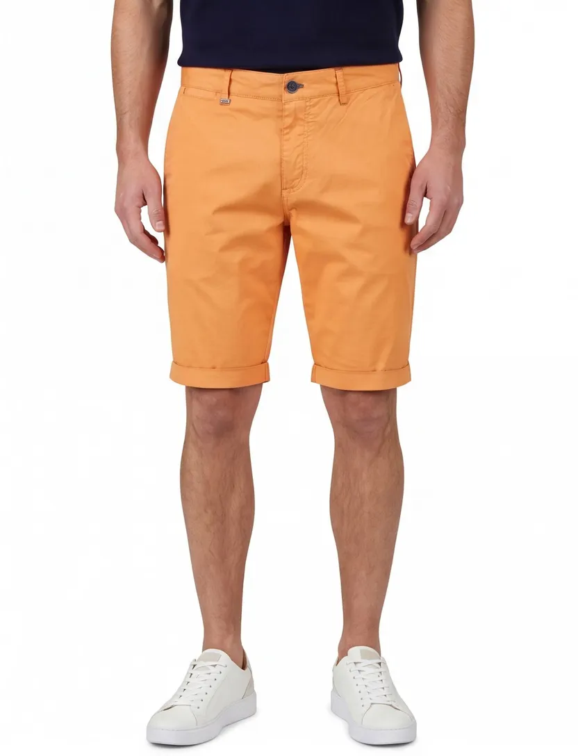 Korte broek A Fish Named Fred oranje slim fit