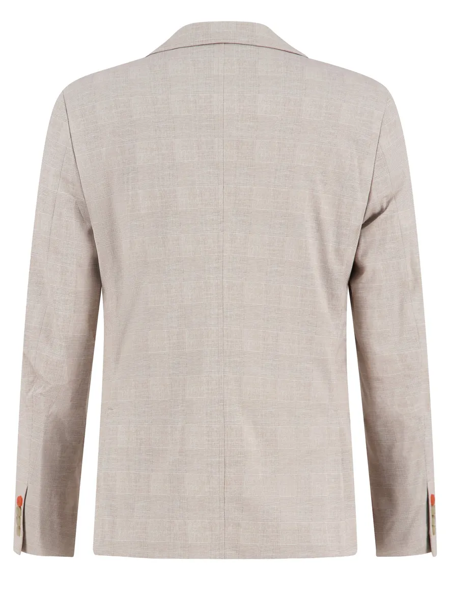 A Fish Named Fred colbert beige geruit polyester