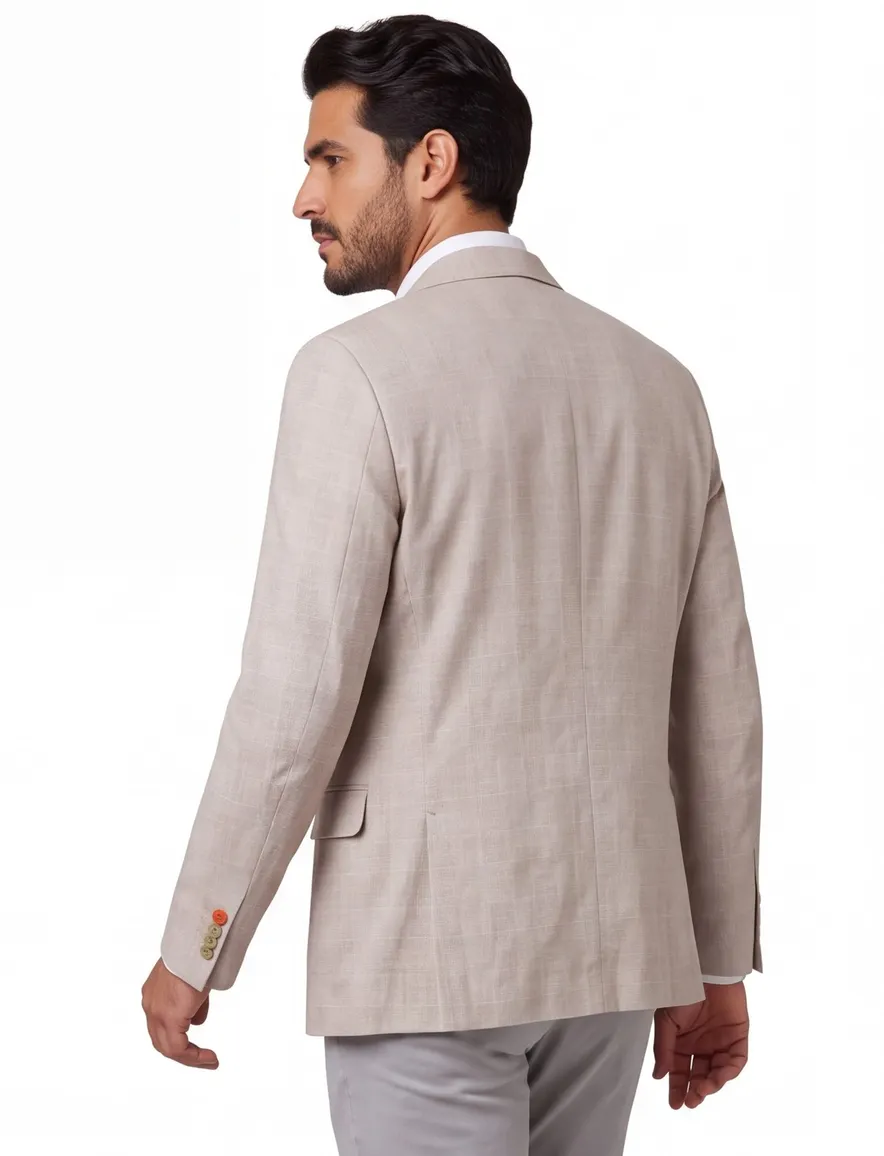 A Fish Named Fred colbert beige geruit polyester