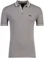 Polo Boss Green Paddy grijs poloshirt zwart logo