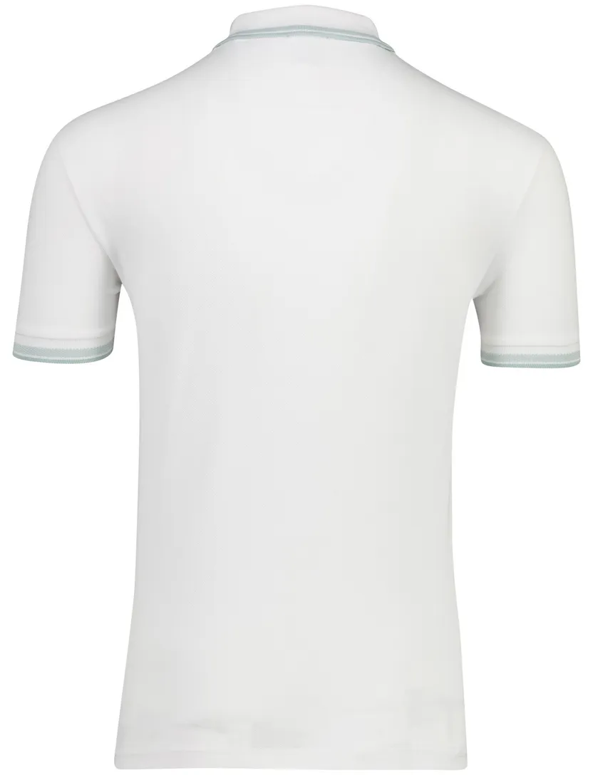 Poloshirt Boss Green paddy 3 knoops wit pique